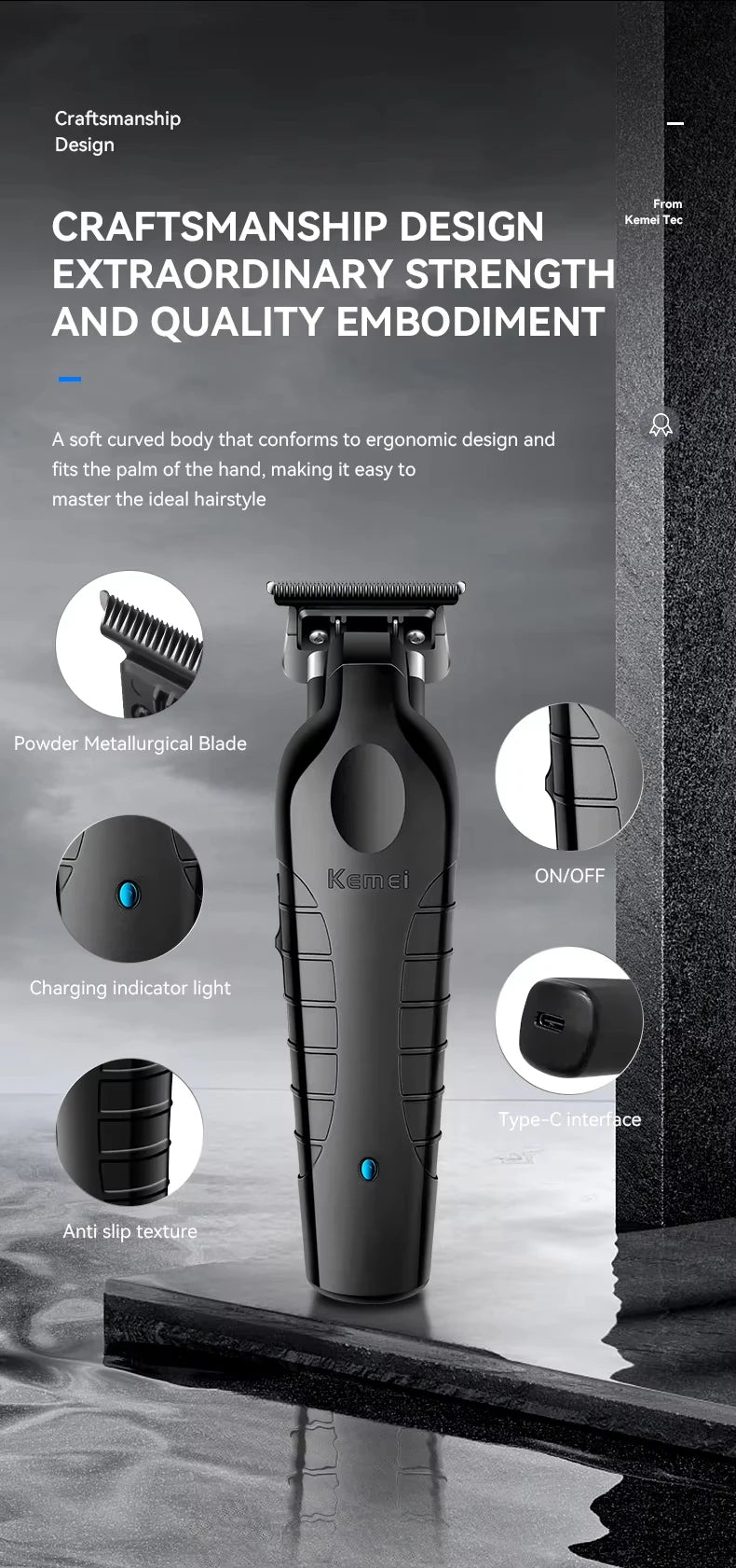 Original Hair Clipper, Rechargeable Electric Hair Trimmer & Professional Shaver For Men